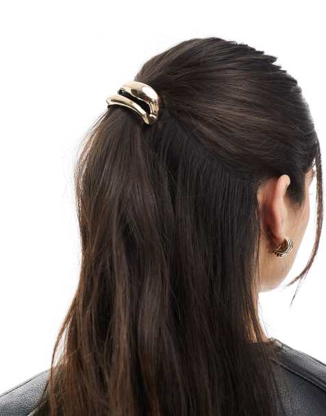 ASOS DESIGN - Élastique à cheveux avec détail minimaliste - Doré - view 1