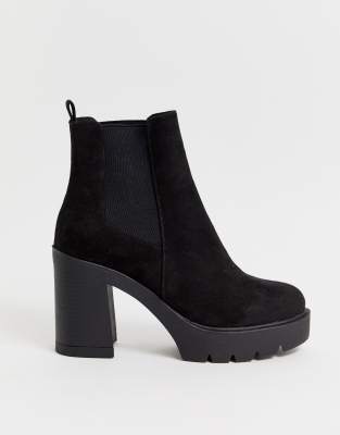 asos chunky heel boots