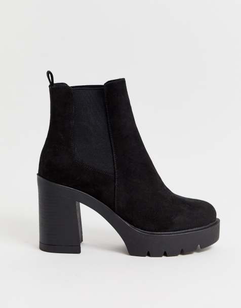 ASOS DESIGN – Elderberry – Robuste Chelsea-Stiefel in Schwarz