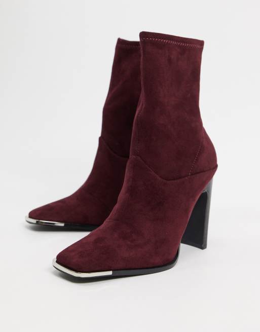 Asos on sale burgundy boots