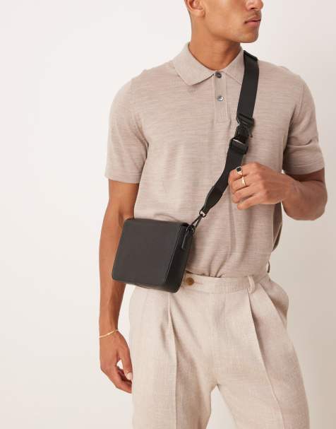 ASOS DESIGN – Elegancka czarna torebka crossbody z imitacji skóry - view 1