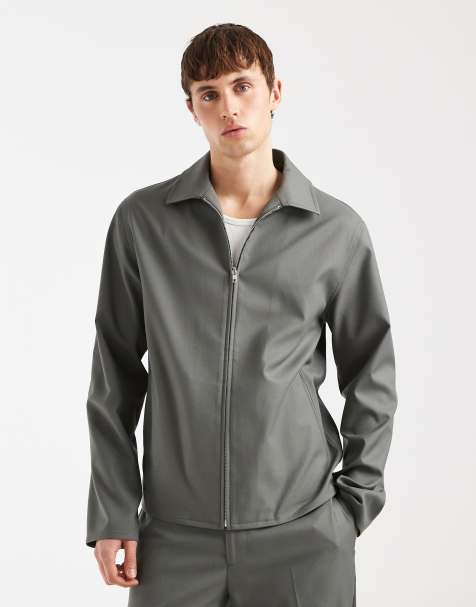 ASOS DESIGN – Elegancka kurtka harrington w jasnym kolorze khaki, część zestawu - view 1