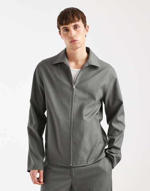 ASOS DESIGN – Elegancki zestaw z kurtką harrington w jasnym odcieniu khaki, 3 z 3