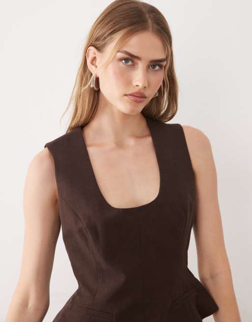 ASOS DESIGN – Elegancki top z głębokim dekoltem w kształcie litery U, 3 z 4