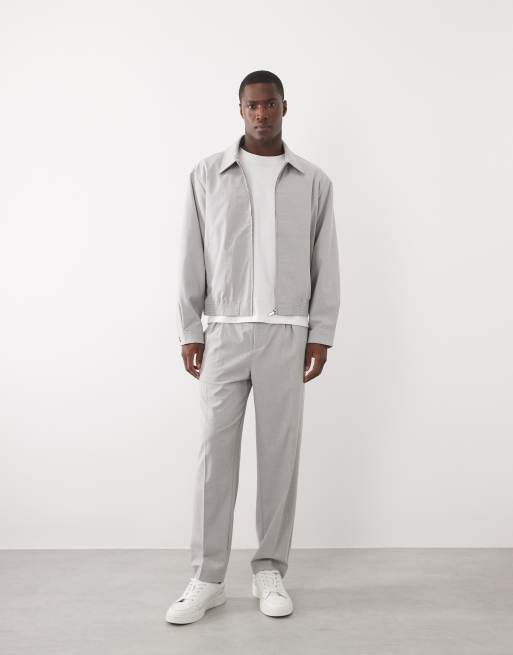 ASOS DESIGN – Jasnoszary elegancki zestaw z kory, 2 z 3