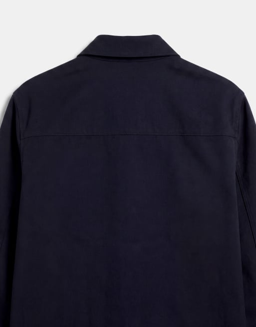 ASOS DESIGN elegant afslappet rugby-poloskjorte i navy, 10 af 10