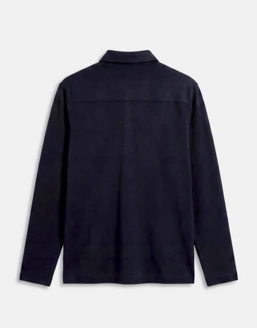 ASOS DESIGN elegant afslappet rugby-poloskjorte i navy, 9 af 10