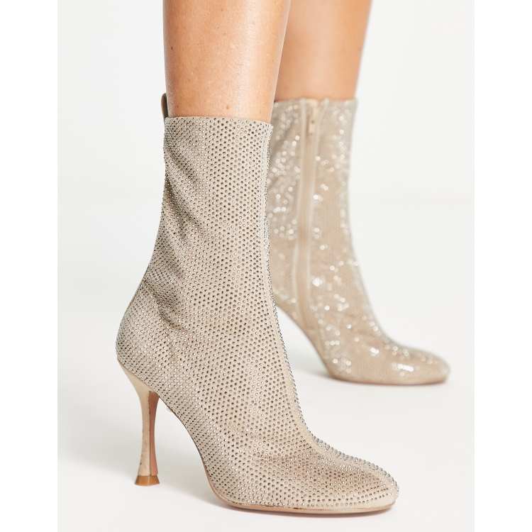 Cream best sale snakeskin booties