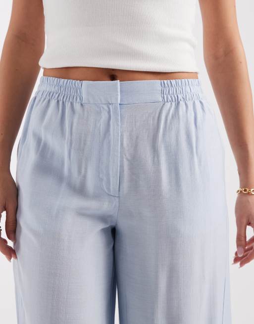 ASOS DESIGN – Elegante Ballonhose aus Kräuselstoff mit Bindesaum, 4 von 5