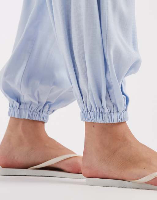 ASOS DESIGN – Elegante Ballonhose aus Kräuselstoff mit Bindesaum, 5 von 5