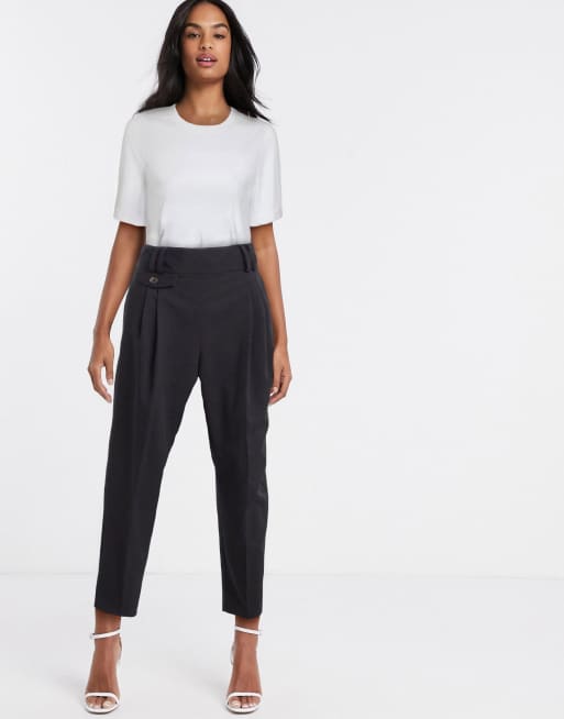 ASOS DESIGN – Elegante Ballonhose mit hoher Taille in guter Passform