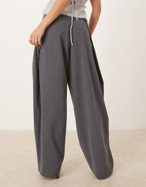 ASOS DESIGN – Elegante Barrel-Hose in Anthrazit mit Multiway-Design, 4 von 5