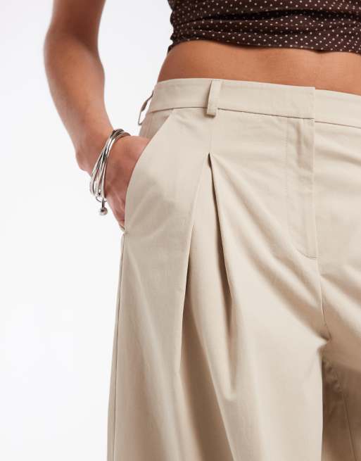 ASOS DESIGN - Elegante broek met ballonpijpen en pofzoom in stone, 4 van 5