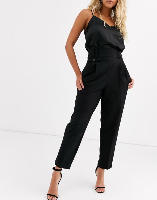 ASOS DESIGN - Elegante broek met hoge taille en ballonpijpen