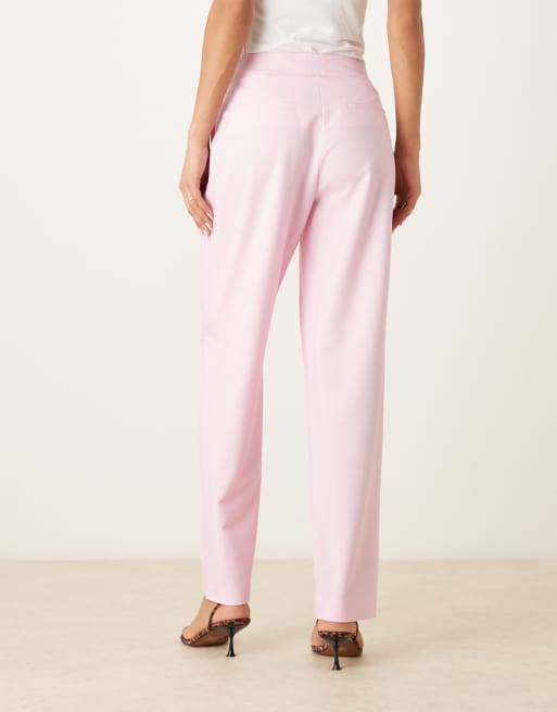 ASOS DESIGN - Elegante broek met rechte pijpen in roze, deel van co-ord set, 5 van 5