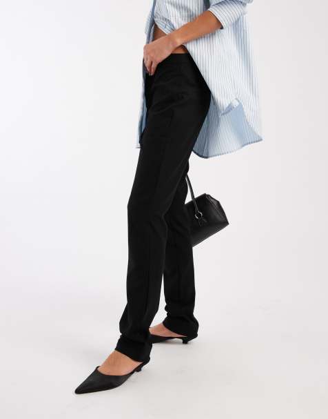 ASOS DESIGN - Elegante broek met ultra smalle pijpen in zwart - view 1