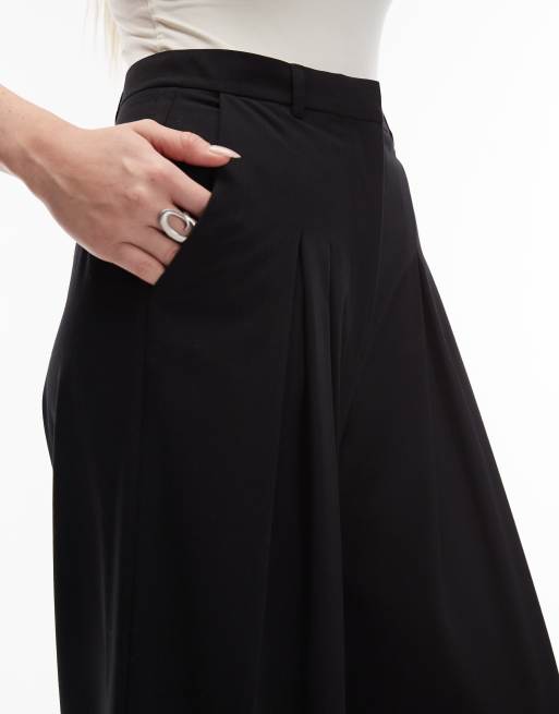 ASOS DESIGN - Elegante broek met ultrawijde pijpen in zwart, 2 van 5