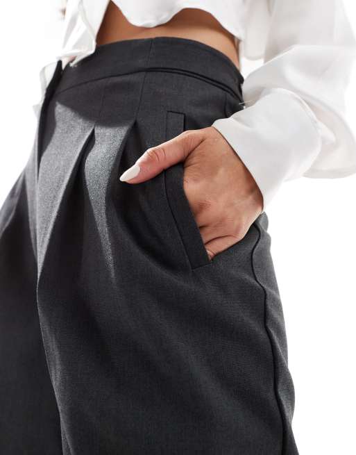 ASOS DESIGN - Elegante broek met wijde, rechte pijpen in zwart, 2 van 5