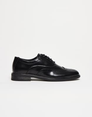 Elegante Budapester in Schwarz Schwarz 43