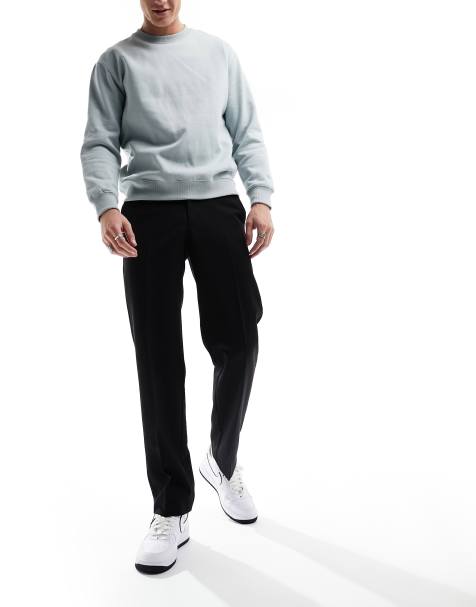 ASOS DESIGN - Elegante bukser med lige ben i sort - view 1