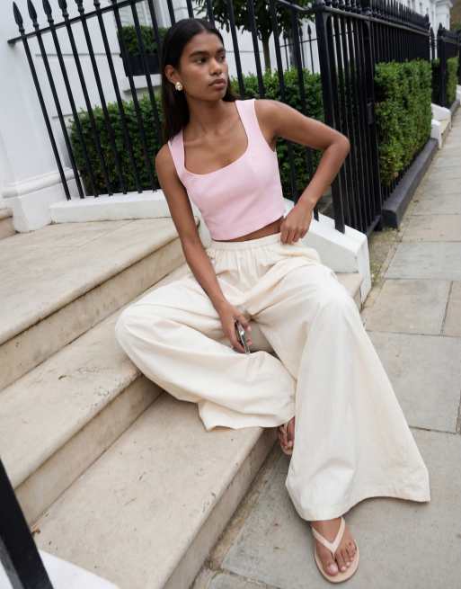 ASOS DESIGN - Elegante crop top in roze, 11 van 11