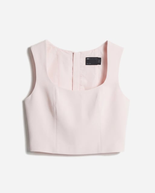 ASOS DESIGN - Elegante crop top in roze, 5 van 11