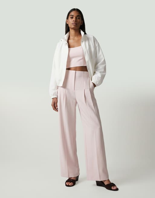 ASOS DESIGN - Elegante crop top in roze, 8 van 11