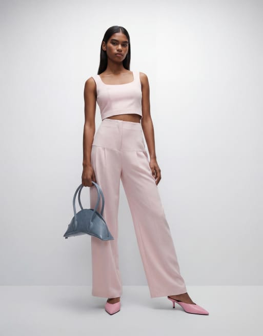ASOS DESIGN - Elegante crop top in roze, 9 van 11