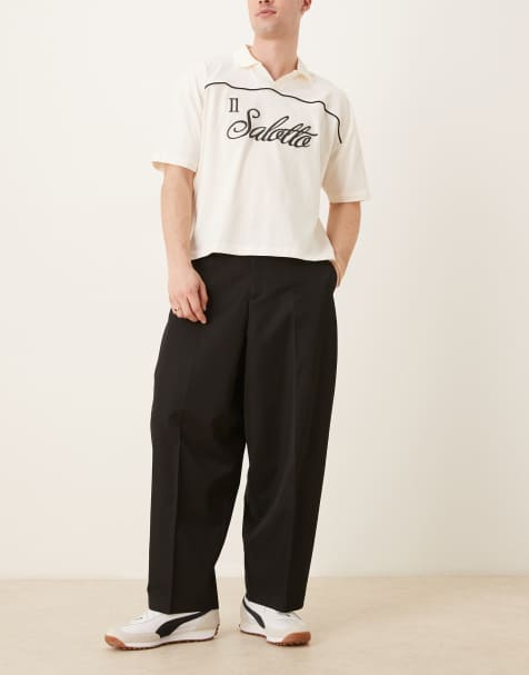 ASOS DESIGN – Elegante, extrem schmal zulaufende Hose in Schwarz - view 1