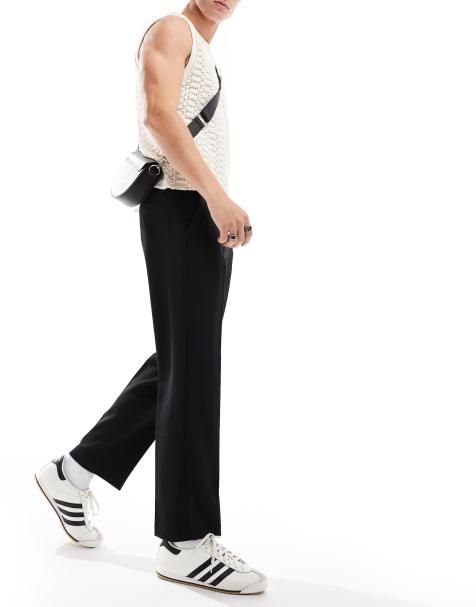 ASOS DESIGN – Elegante, gerade geschnittene Hose in Schwarz - view 1