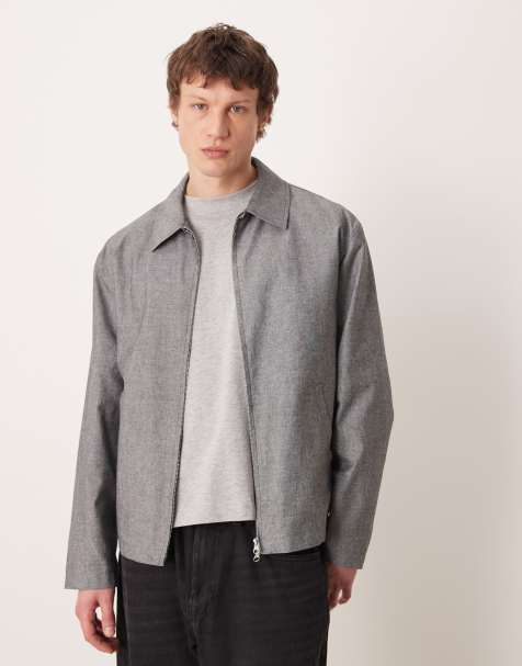 ASOS DESIGN – Elegante Harrington-Jacke in Grau - view 1
