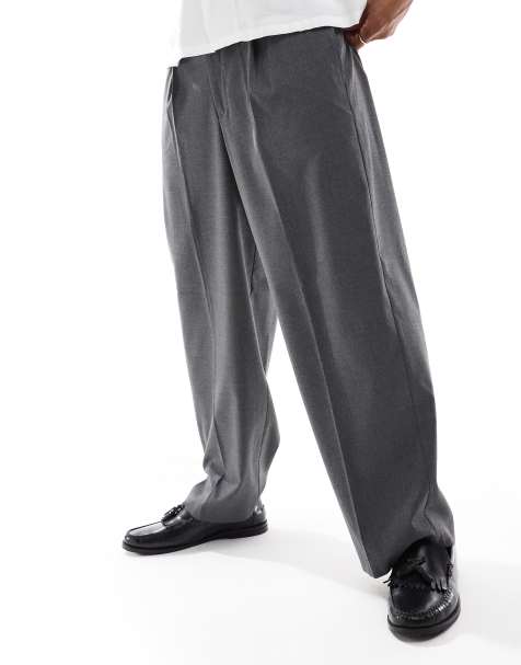 ASOS DESIGN – Elegante Hose in Anthrazit mit Ballon-Beinschnitt - view 1