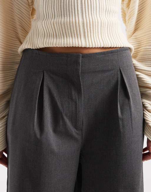 ASOS DESIGN – Elegante Hose in Anthrazitgrau mit schlichtem Bund, 2 von 5
