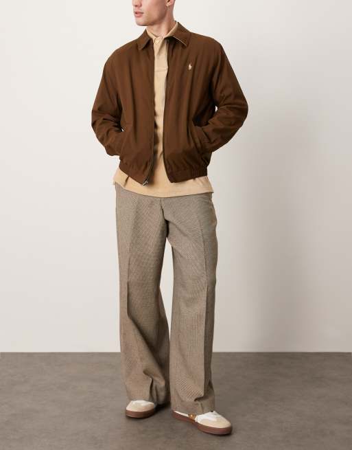 ASOS DESIGN – Elegante Hose in Braun mit lockerem Schnitt und Mikrostruktur, 2 von 5