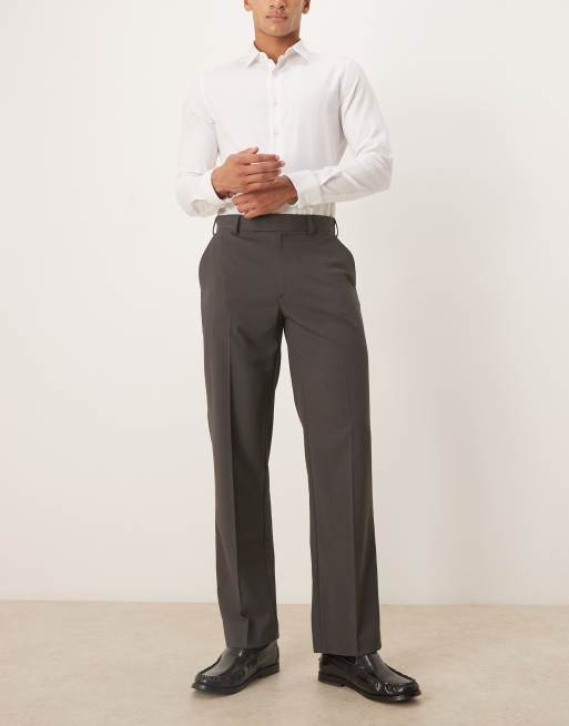 ASOS DESIGN – Elegante Hose in Grau mit geradem Schnitt, 2 von 5