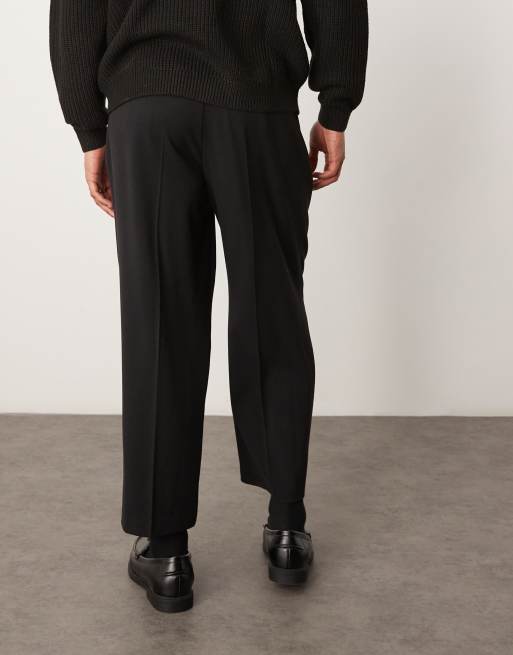 ASOS DESIGN – Elegante Hose in Marineblau mit kurzem Schnitt, 4 von 5
