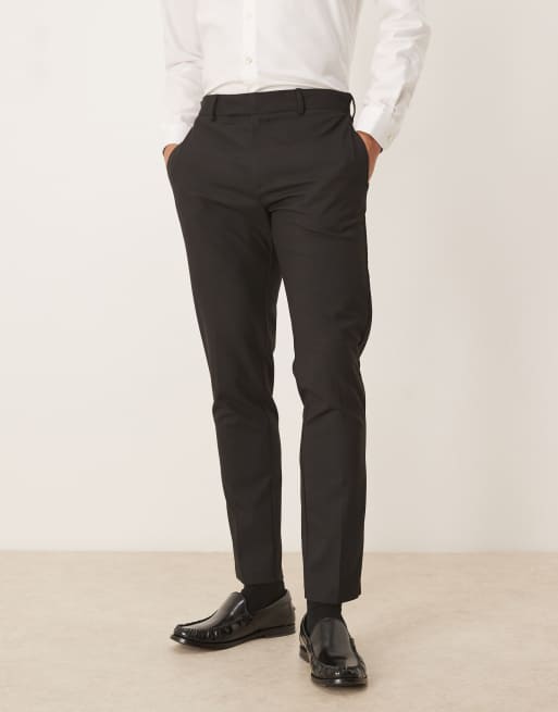 ASOS DESIGN – Elegante Hose in Schwarz mit engem Schnitt, 2 von 5