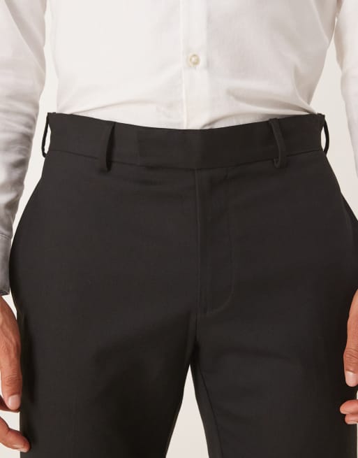 ASOS DESIGN – Elegante Hose in Schwarz mit engem Schnitt, 4 von 5