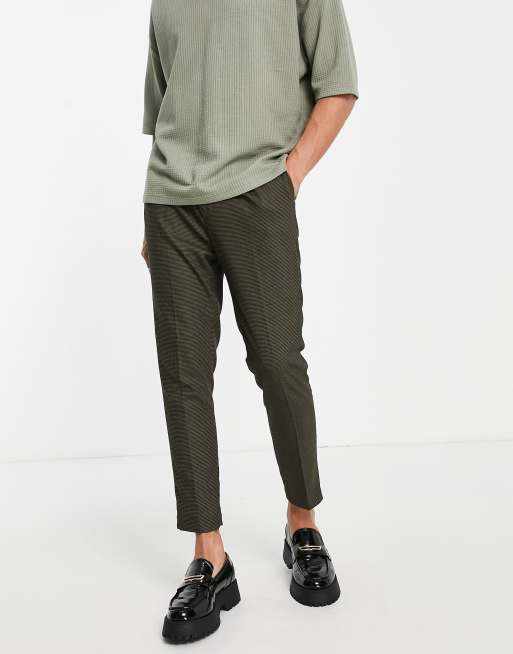 ASOS DESIGN – Elegante Hose mit sehr engem Schnitt und Mikrostruktur in Schwarz