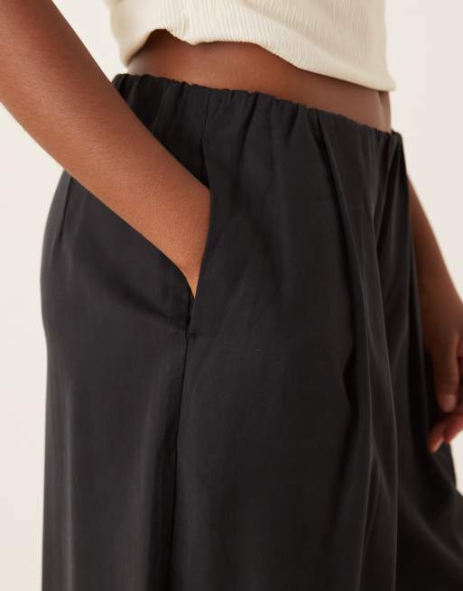 ASOS DESIGN - Elegante joggingbroek met elastische lage taille in zwart , 5 van 5