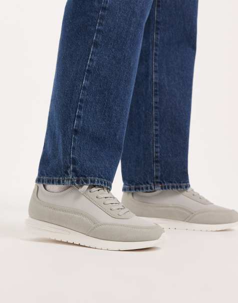 ASOS DESIGN – Elegante Laufsneaker in Grau - view 1