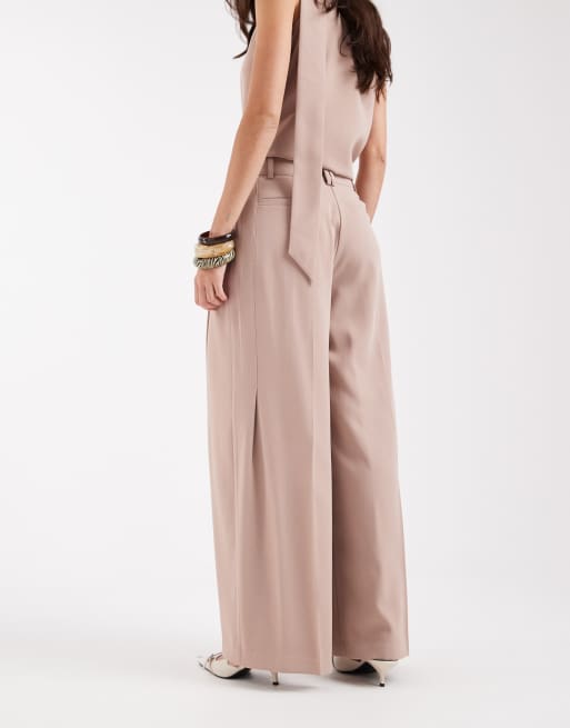 ASOS DESIGN – Elegante, lockere Relaxed-Fit-Hose in Nerzbraun, 5 von 5