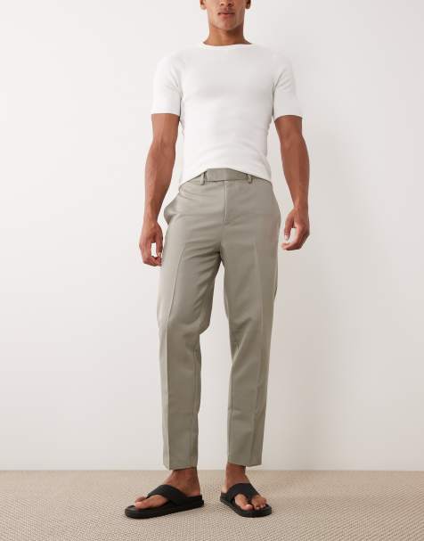 ASOS DESIGN - Elegante og tapered salviegrønne bukser - view 1