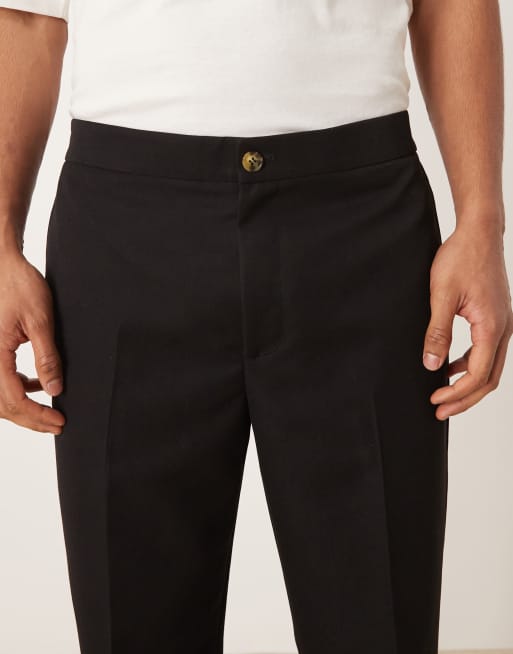 ASOS DESIGN - Elegante rechte broek in zwart, deel van co-ord set, 5 van 5