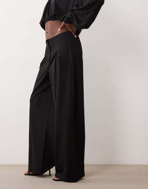 2024 Nieuwjaar-99K vrouwen geplooide wijde pijpen broek met chiffon en 9 vouw ontwerp broek linnen, Groen, 3XL