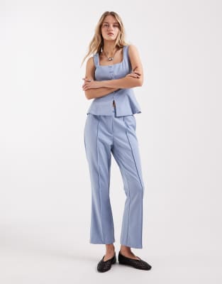 Elegante Schlaghose in Blassblau Blau 36