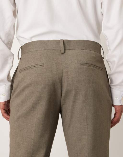 ASOS DESIGN – Elegante, schmal geschnittene Hose in Grau meliert, 4 von 5