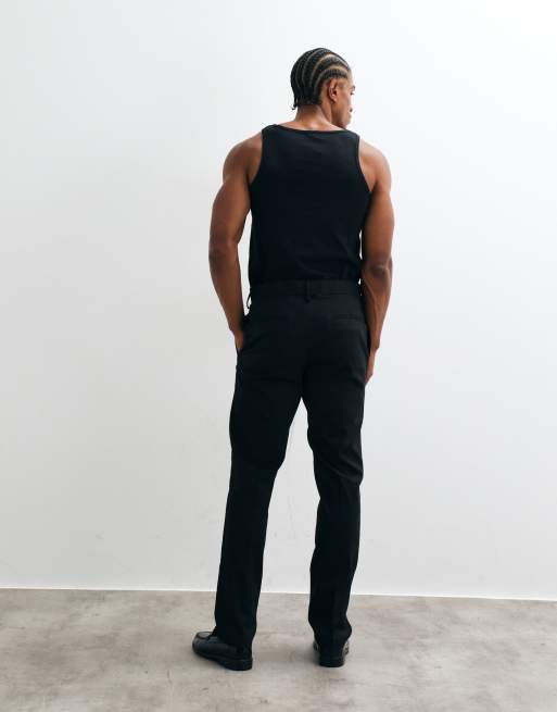 ASOS DESIGN – Elegante, schmal geschnittene Hose in Schwarz, 3 von 5