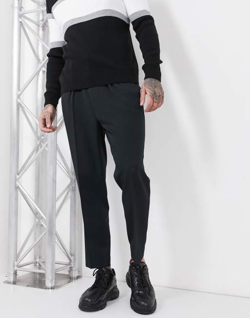ASOS DESIGN – Elegante, schmal zulaufende Hose in Schwarz, 4 von 4
