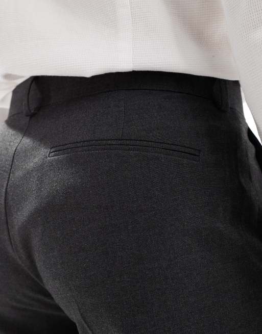 ASOS DESIGN – Elegante, schmale Hose in Anthrazit, 3 von 5